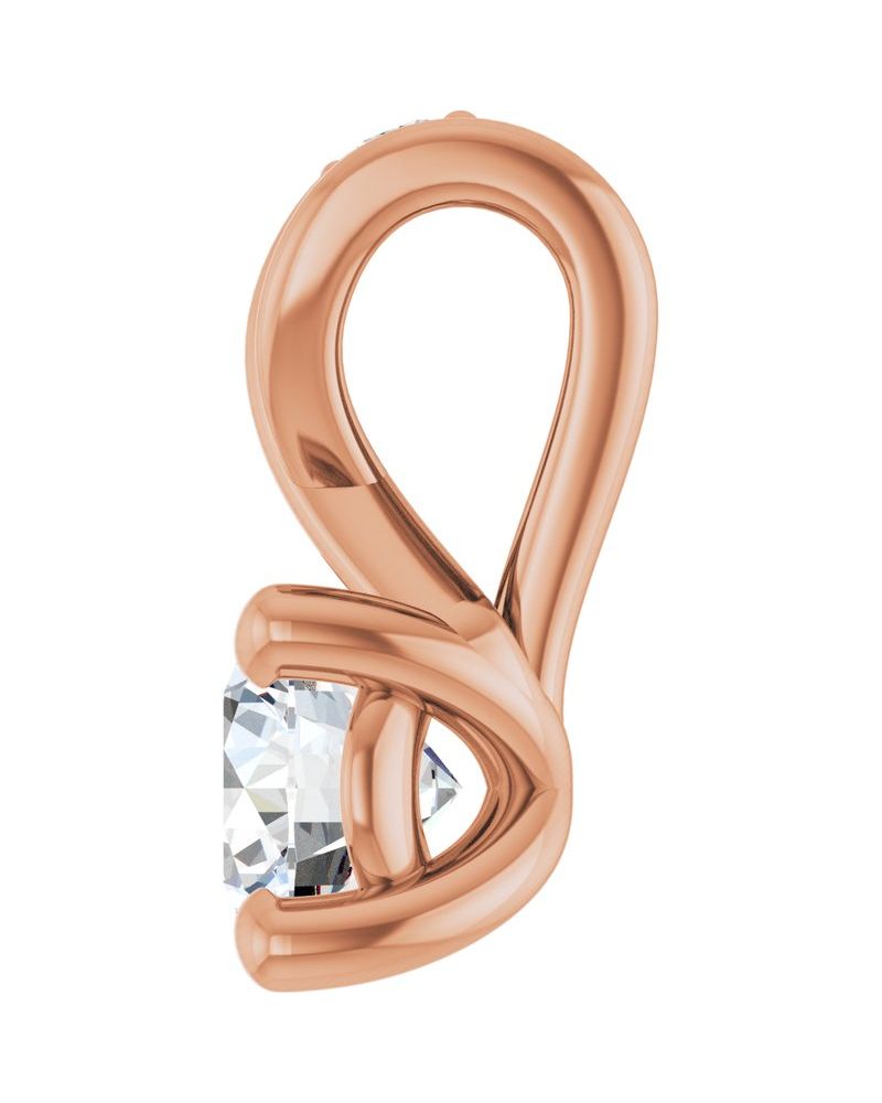 Pingente Cravejado em Ouro 14k com Diamantes de Laboratório