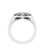 Anel Cravejado Vintage em Ouro 14k com Diamantes Naturais