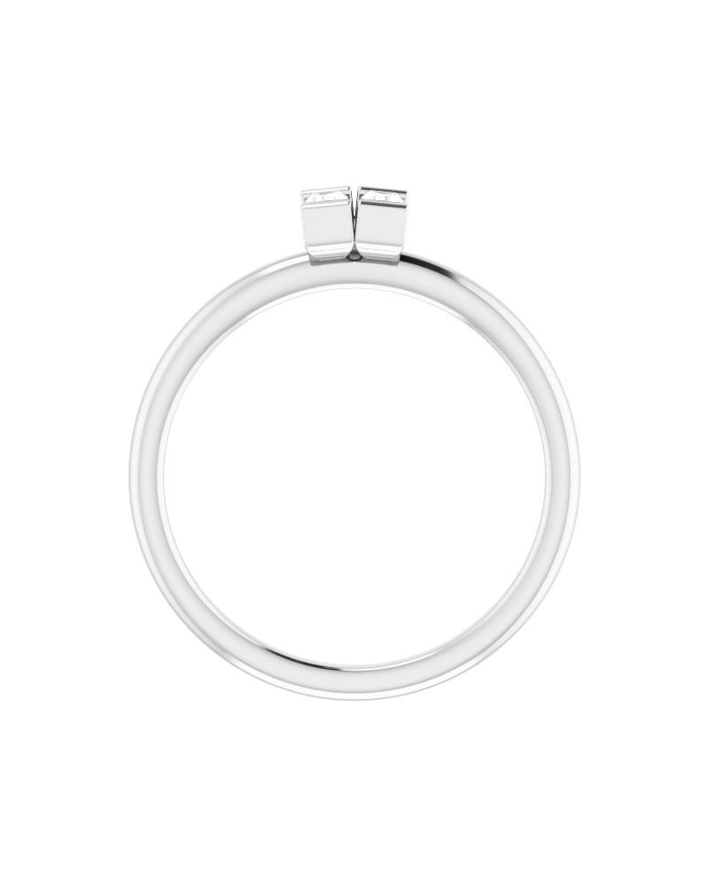Anel Duas Pedras em Ouro 14k com Diamantes Naturais – Modelo 4