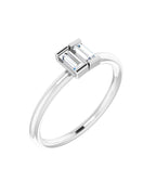 Anel Duas Pedras em Ouro 14k com Diamantes Naturais – Modelo 4