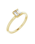 Anel Duas Pedras em Ouro 14k com Diamantes Naturais – Modelo 4