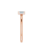 Anel Duas Pedras em Ouro 14k com Diamantes Naturais – Modelo 4