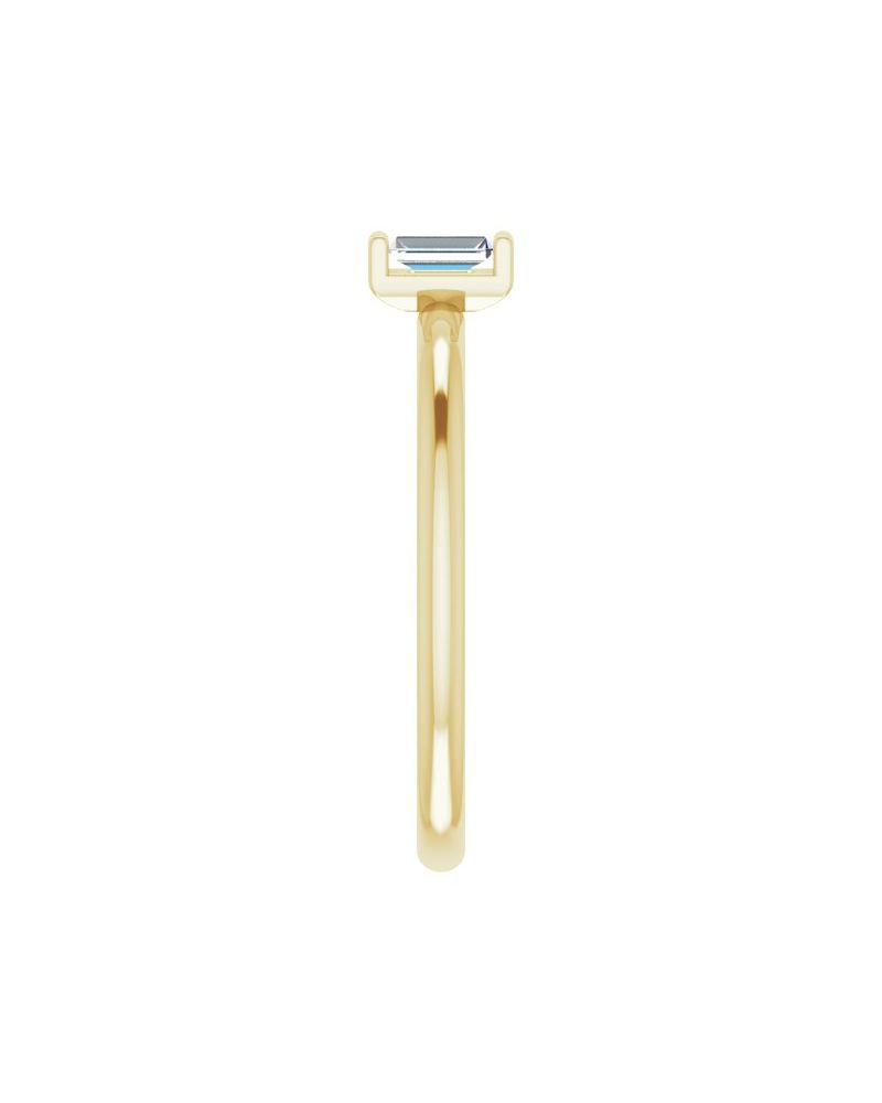 Anel Duas Pedras em Ouro 14k com Diamantes Naturais – Modelo 4
