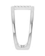 Anel Vazado em Ouro 14k com Diamantes Naturais – Modelo 4