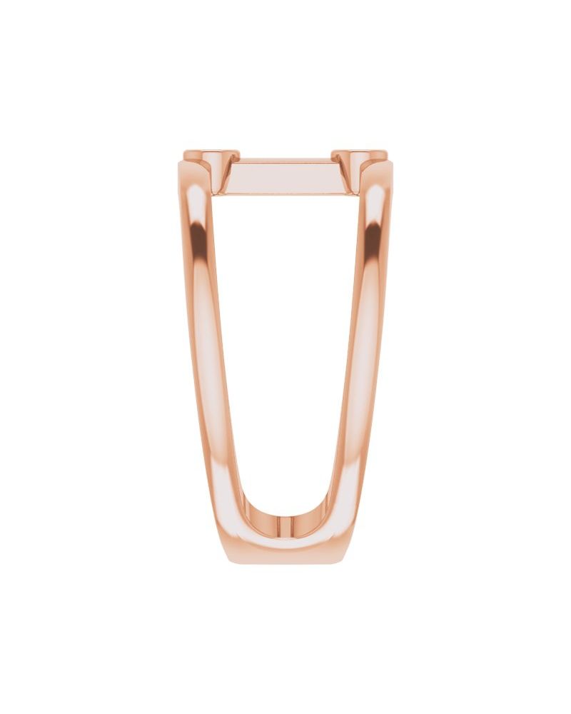 Anel Duas Pedras Vazado em Ouro 14k com Diamantes Naturais