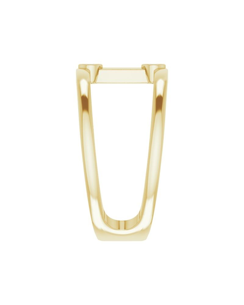 Anel Duas Pedras Vazado em Ouro 14k com Diamantes Naturais