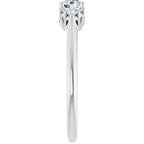 Laterais Cravejadas Modelo 2 – Ouro Branco 14k – perfil