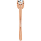 Laterais Cravejadas Modelo 2 – Ouro Rosé 14k – perfil