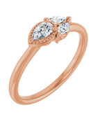 Anel Cravejado em Ouro 14k com Diamantes Naturais – Modelo 20