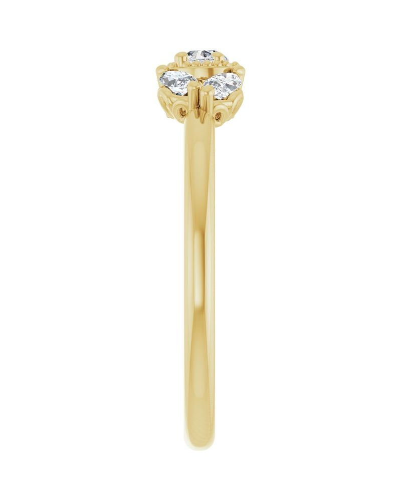 Anel Cravejado em Ouro 14k com Diamantes Naturais – Modelo 20