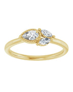 Anel Cravejado em Ouro 14k com Diamantes Naturais – Modelo 20