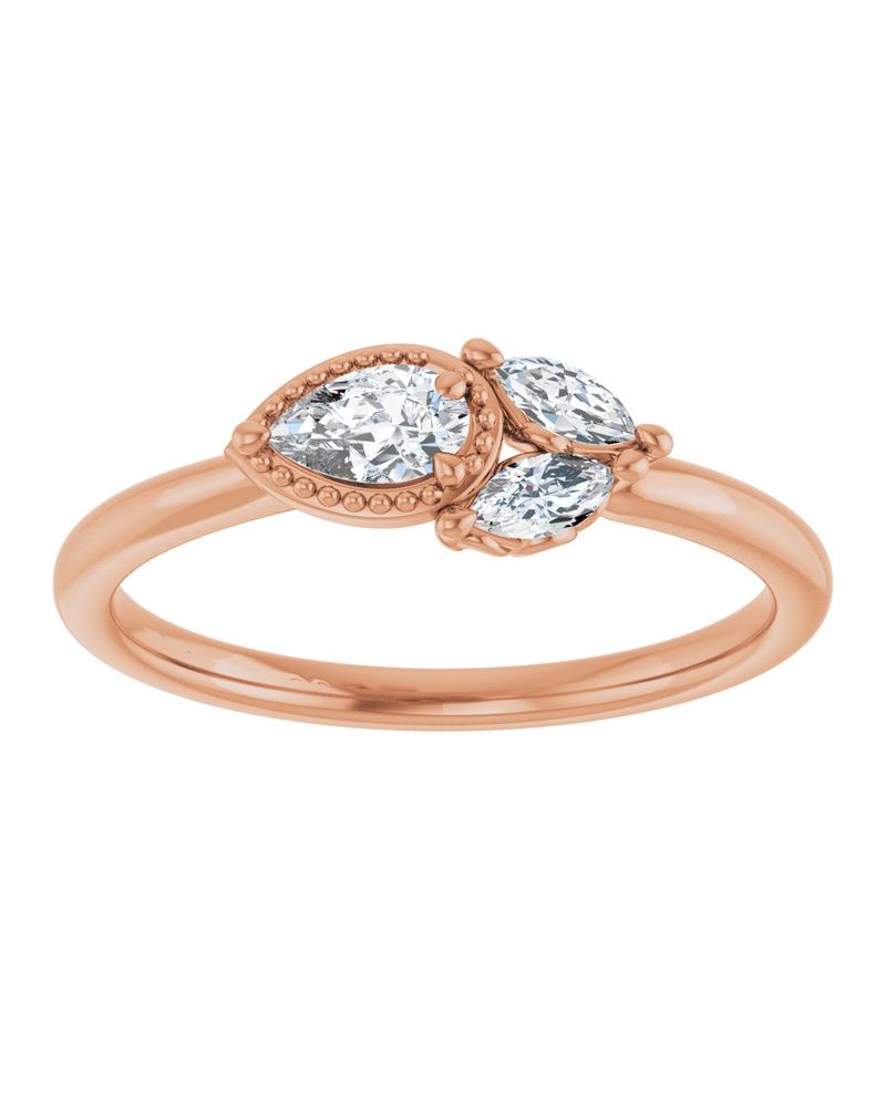 Anel Cravejado em Ouro 14k com Diamantes Naturais – Modelo 20