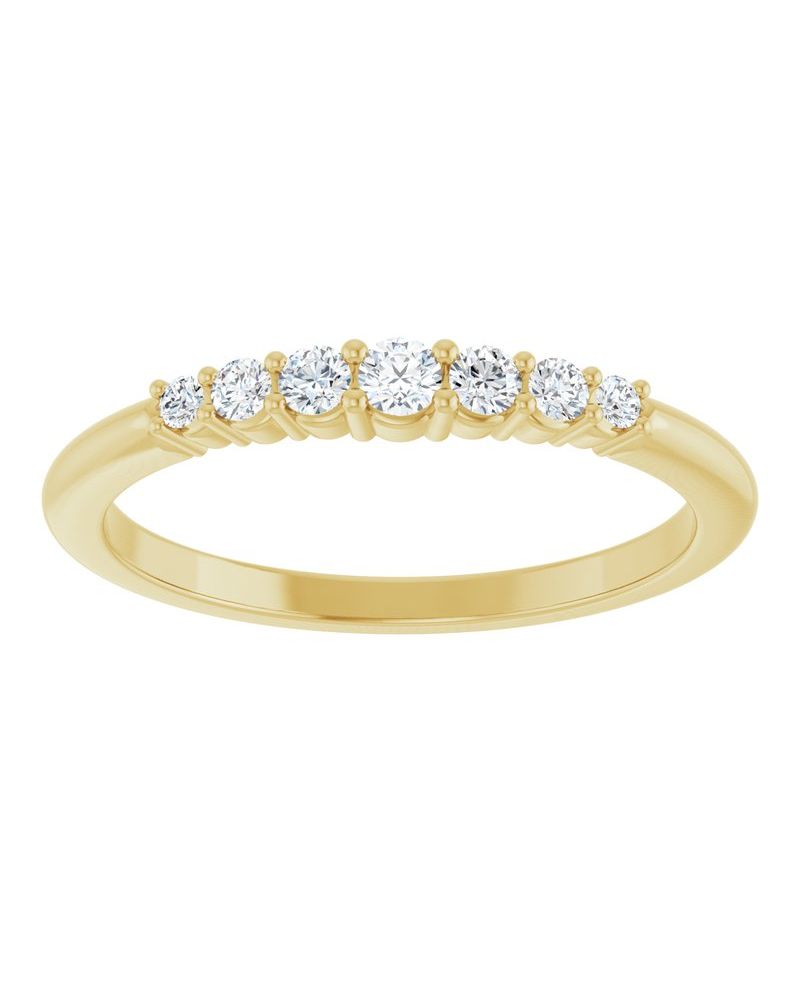 Anel Cravejado Empilhável em Ouro 14k com Diamantes Naturais – Modelo 21