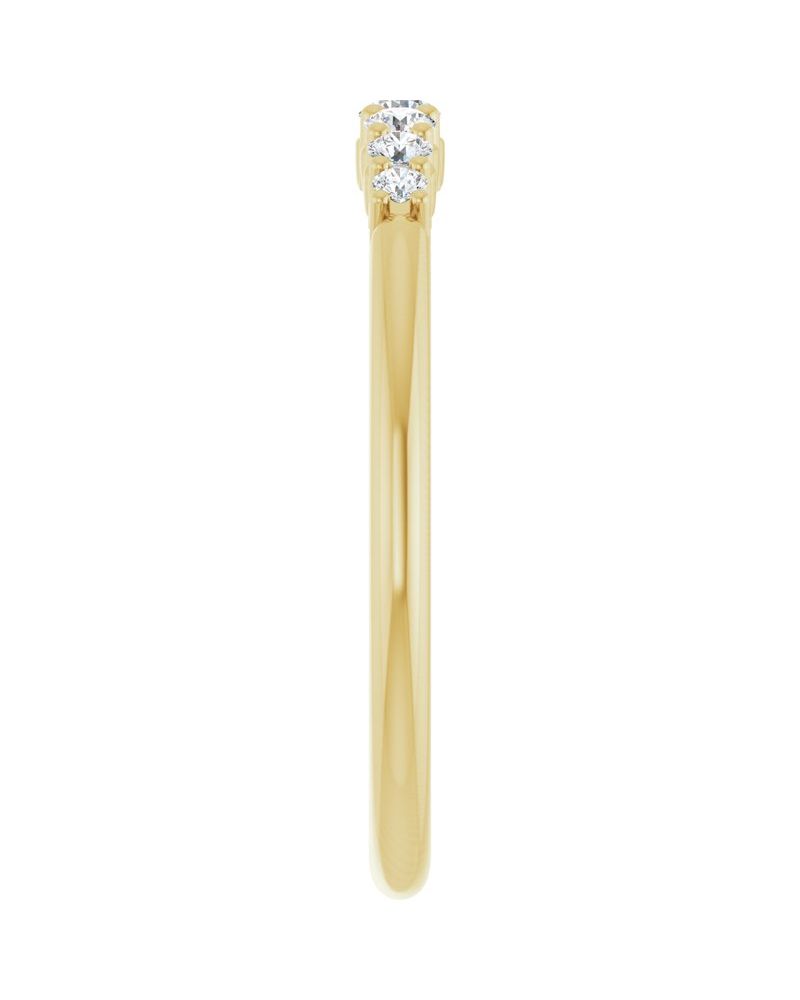 Anel Cravejado Empilhável em Ouro 14k com Diamantes Naturais – Modelo 21