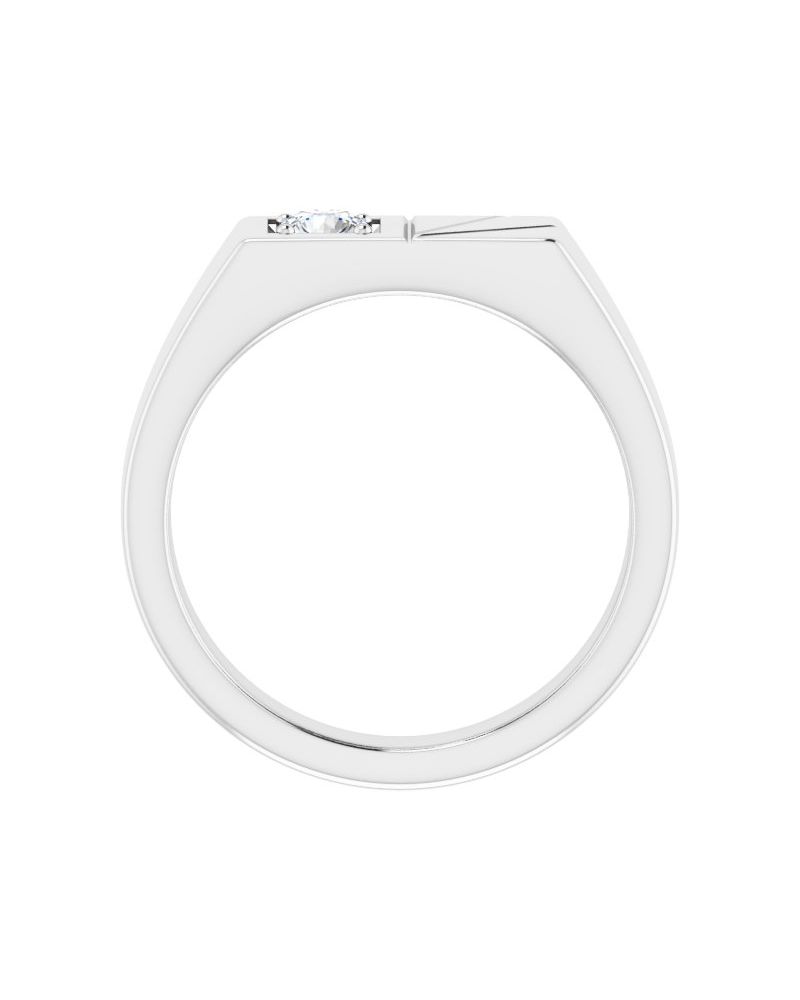 Anel Solitário em Ouro 14k com Diamantes de Laboratório – Modelo 2