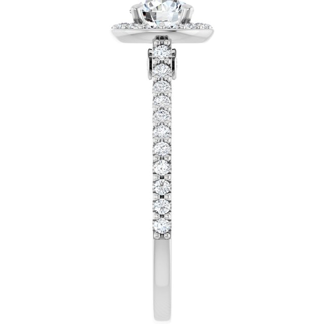 Halo Modelo 2 – Ouro Branco 14k – perfil