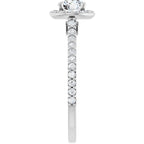 Halo Modelo 2 – Ouro Branco 14k – perfil