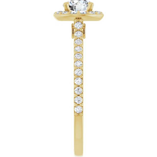 Halo Modelo 2 – Ouro Amarelo 14k – perfil
