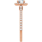 Halo Modelo 2 – Ouro Rosé 14k – perfil