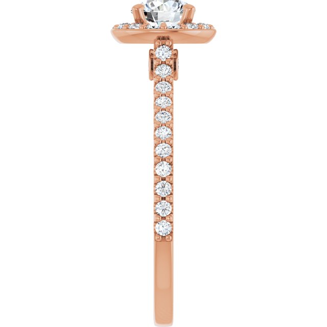 Halo Modelo 2 – Ouro Rosé 14k – perfil