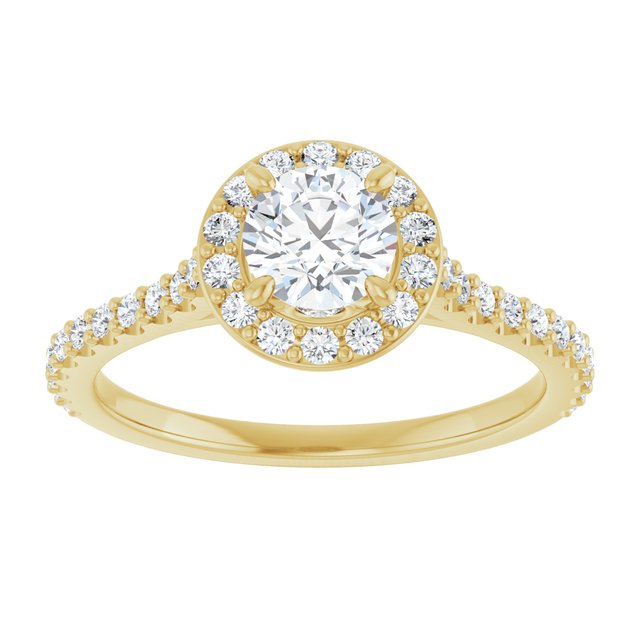 Halo Modelo 2 – Ouro Amarelo 14k – vista de cima