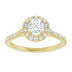 Halo Modelo 2 – Ouro Amarelo 14k – vista de cima
