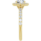 Halo – Modelo 4 – Amarelo 14k – perfil
