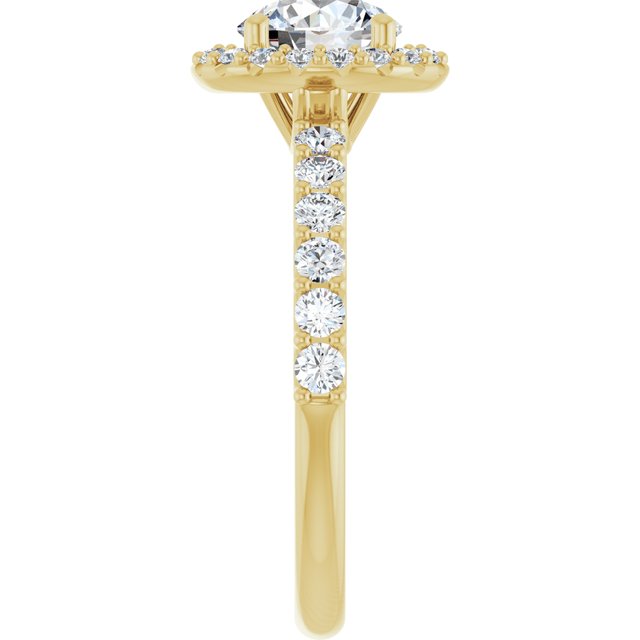 Halo – Modelo 4 – Amarelo 14k – perfil