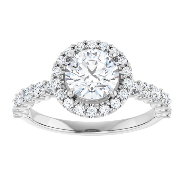 Halo – Modelo 4 – Branco 14k – vista de cima