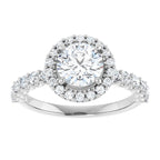 Halo – Modelo 4 – Branco 14k – vista de cima