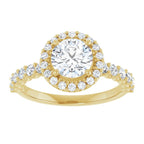 Halo – Modelo 4 – Amarelo 14k – vista de cima