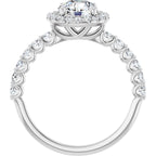 Halo – Modelo 4 – Branco 14k – vista frontal