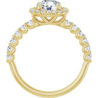 Halo – Modelo 4 – Amarelo 14k – vista frontal