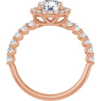 Halo – Modelo 4 – Rosé 14k – vista frontal