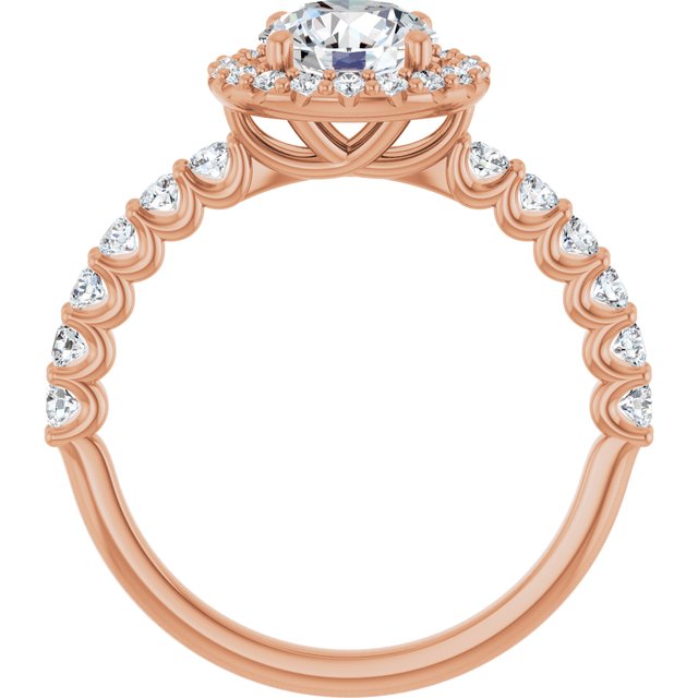 Halo – Modelo 4 – Rosé 14k – vista frontal