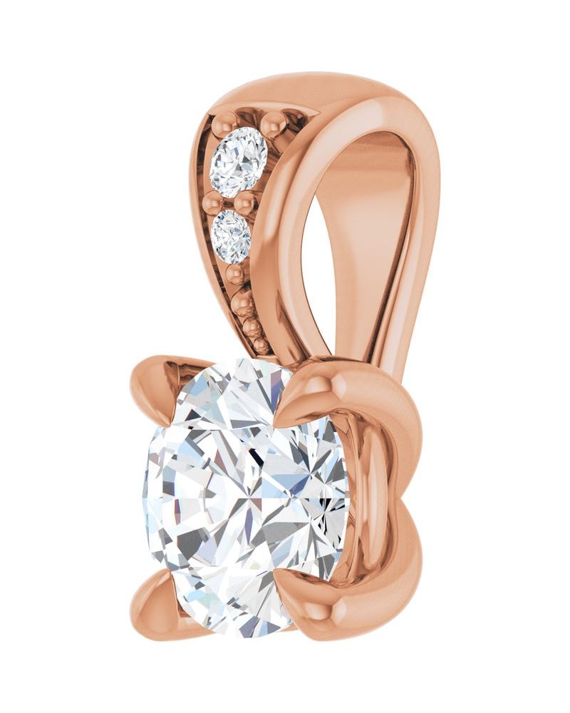 Pingente Garras Pontudas Cravejado em Ouro 14k com Diamantes de Laboratório