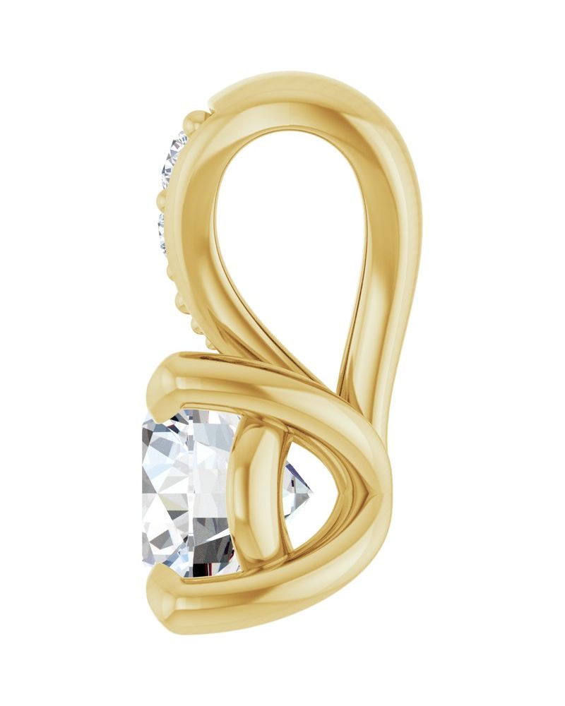 Pingente Garras Pontudas Cravejado em Ouro 14k com Diamantes de Laboratório