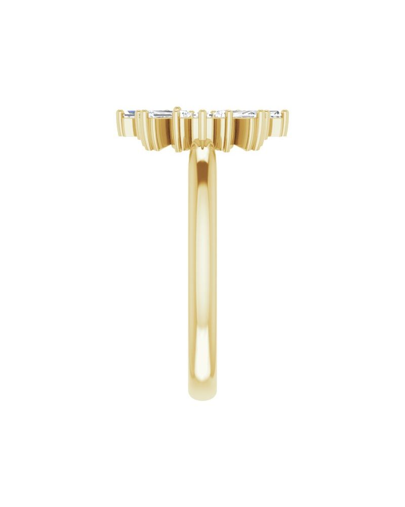 Anel Círculo Cravejado em Ouro 14k com Diamantes Naturais