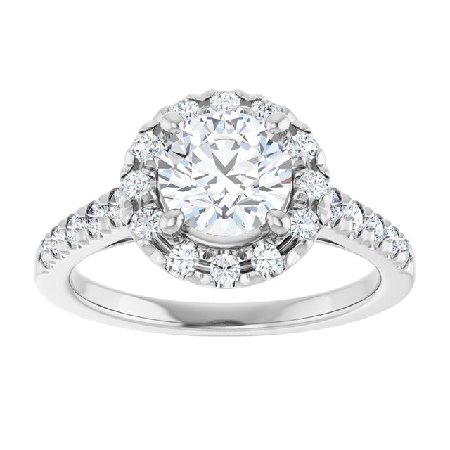 Halo – Modelo 3 – Branco 14k – vista de cima