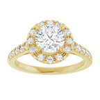 Halo – Modelo 3 – Amarelo 14k – vista de cima