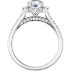 Halo – Modelo 3 – Branco 14k – vista frontal