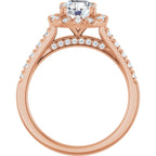 Halo – Modelo 3 – Rosé 14k – vista frontal