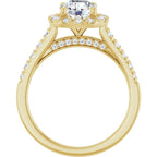 Halo – Modelo 3 – Amarelo 14k – vista frontal