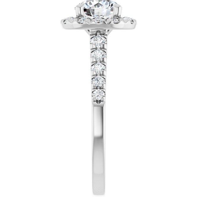 Halo – Modelo 3 – Branco 14k – perfil