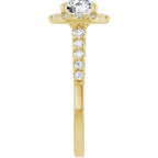 Halo – Modelo 3 – Amarelo 14k – perfil