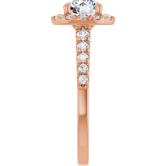 Halo – Modelo 3 – Rosé 14k – perfil