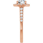 Halo – Modelo 3 – Rosé 14k – perfil