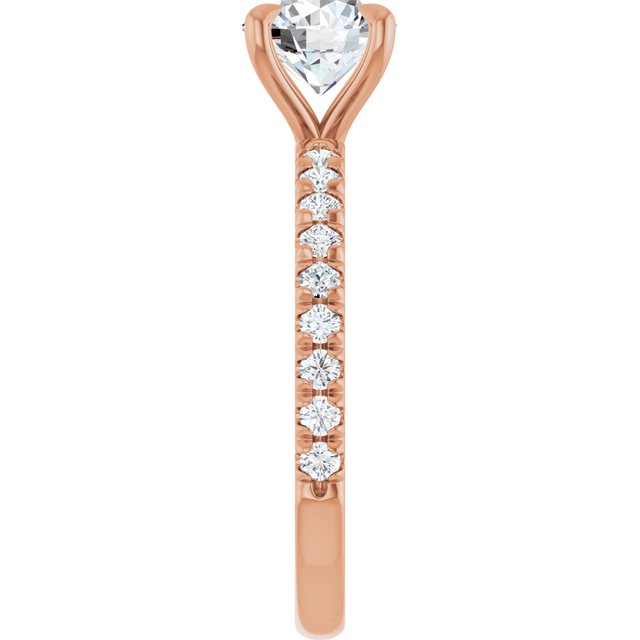 Laterais Cravejadas – Modelo 5 – Rosé 14k – perfil