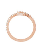 Anel Bypass em Ouro 14k com Diamantes Naturais – Modelo 5