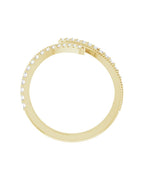 Anel Bypass em Ouro 14k com Diamantes Naturais – Modelo 5